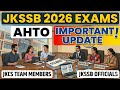 JKSSB AHTO 2026 - SYLLABUS - JKSSB OFFICE VISIT 2026 - ASSISTANT HANDICRAFT / HANDLOOM OFFICER