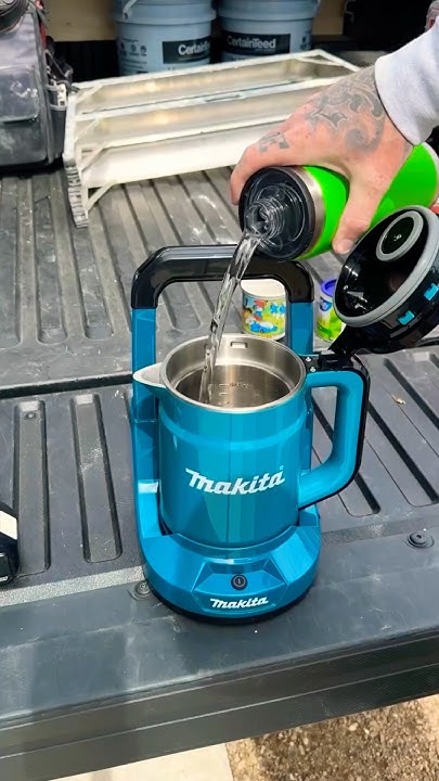 Аккумуляторный чайник #Makita 😂😍Безделушка - да, но какая кайфовая ...
