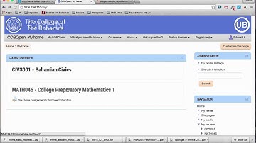 Getting familiar with the Moodle UI