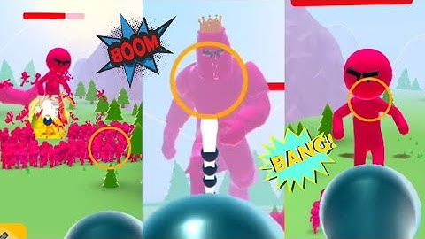 Crowd Defense - Max Level - First Battle - Android Gameplay #2