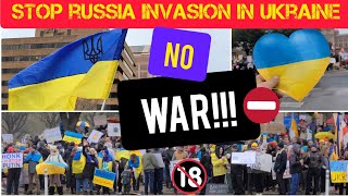 NO WAR! Митинг украинской диаспоры Austin,TX в поддержку Украины. Stop russia`s invasion in Ukraine!