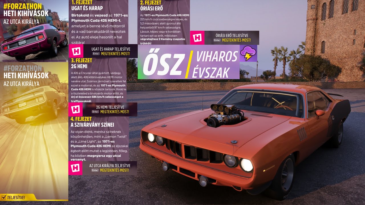 Forza Horizon 5 55 Series Autumn Forzathon Weekly Challenge Street King