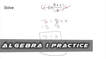 Algebra 1 Practice - Solving a Two-Step Equation (Example 3)