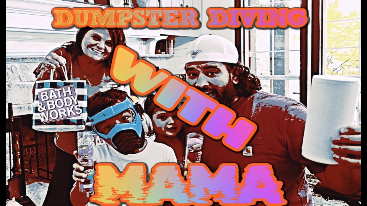 DUMPSTER DIVING with my MOM CHALLENGE in Dallas dumpsterdiving 