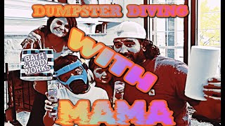 DUMPSTER DIVING with my MOM CHALLENGE in Dallas #dumpsterdiving #dumpsterdivingdallas #Mama