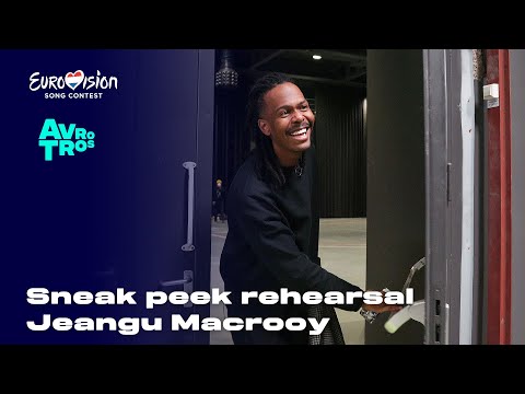 Sneak peek rehearsal Jeangu Macrooy Eurovision 2021 | TeamJeangu