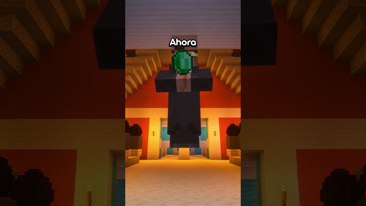 ESTE ALDEANO OCULTA ALGO MUY RARO 💀 #minecraft