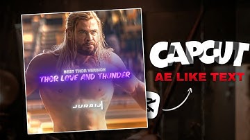 AE like Text Tutorial | CAPCUT