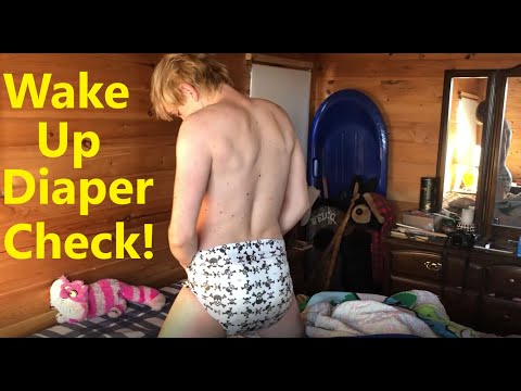 Wake Up Adult Baby Diaper Check