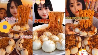 ASMR CHINESE FOOD MUKBANG EATING SHOW 매운라면과 계란 중국 먹방 쇼 리얼사운드 ราเมนรสเผ็ดและการกินไข่ 🌶 screenshot 3