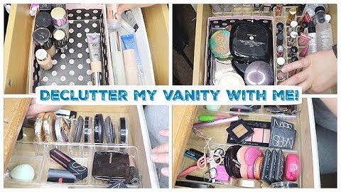 Declutter My Makeup Vanity With Me | Part 1