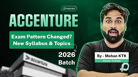 Accenture New Recruitment Pattern for 2026 Batch || Complete Syllabus & Selection Process Explained