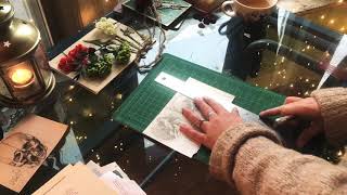 ASMR | Dark Academia Journal Kit | Paper Cutting | Scissors | Floorboards Creaking | Tea Drinking by Lexie's Cine Obscura 256 views 3 years ago 11 minutes, 55 seconds