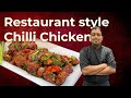 Restaurant style chilli chicken   with chef binoj  english subtitles