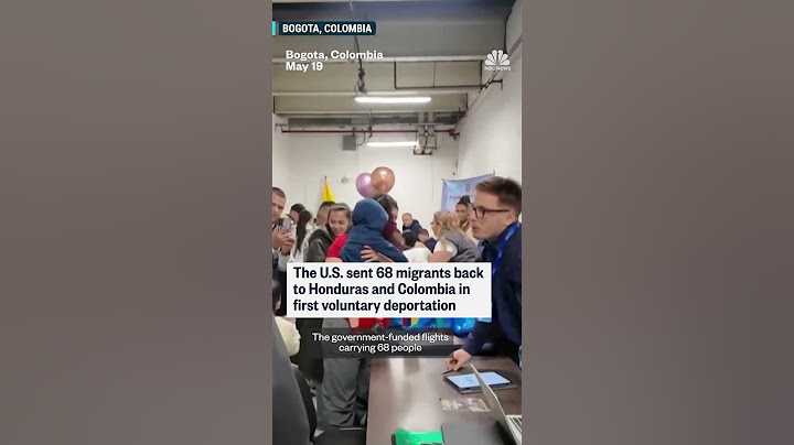 First voluntary deportation flights takes off from the U.S. with 68 migrants