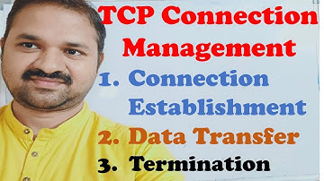 Connection Management in TCP || Connection Establishment || Data Transfer || Connection Termination