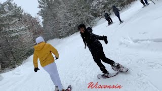 Attempted to Cross Country Skii &amp; Snowshoe in Wisconsin! | Minocqua Winter Park | Leshai