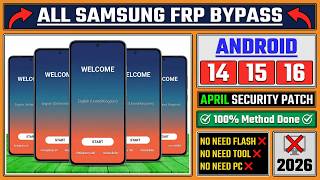 Samsung FRP Bypass ✅  Android 14-15-16  |April Patch 2026 | No PC ✅ No Flash✅ New Trick✅100% Working