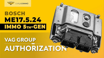 Bosch ME17.5.24 + IMMO 5th-Gen (VAG Group) IMMO OFF + gearbox | Julie™ Emulator | CarLabImmo