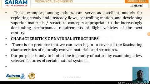 Lecture Video 1_ 17ME745_Biomimetics_Module 3_ Introduction_ Dr C ANIL KUMAR
