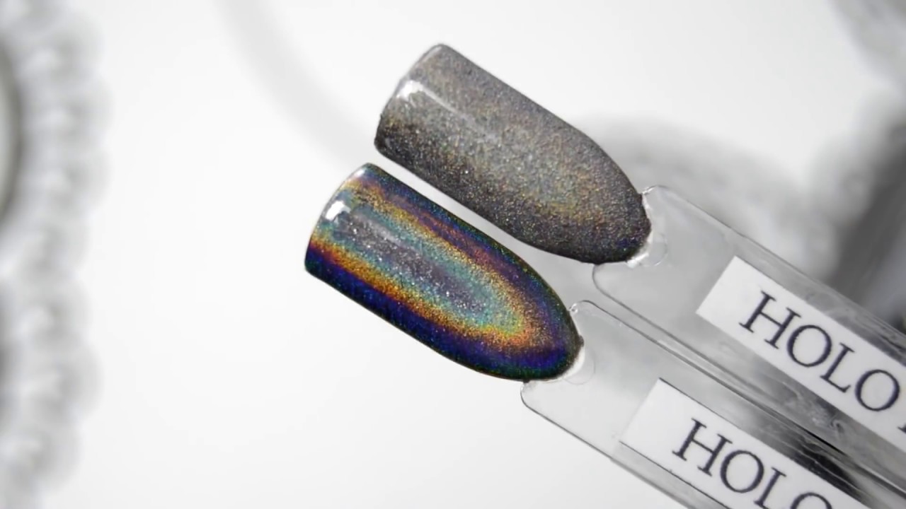 3D HOLO EFFECT NeoNail 💿 | Paznokcie holograficzne - Pyłek holo na 2  sposoby - YouTube
