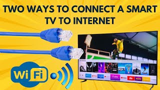 how to connect a smart samsung smart tv to internet (wireless & wired) #samsungtv #samsungsmarttv