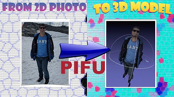How I created my 3D avatar with color from a 2D photo with PIFu