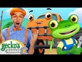 Gecko and blippi sing along songs  geckos garage  trucks for children  cartoons for kids