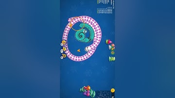 Worms Zone io New worms skin snake gamevideo #shorts #snake #game #wormate_zone_io