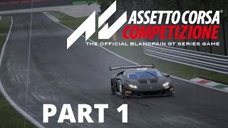 Assetto Corsa Competizione Career Part 1 | Lamborghini Youngster Programme | PS4 PRO Gameplay