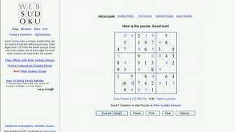 Websudoku Easy 1:24