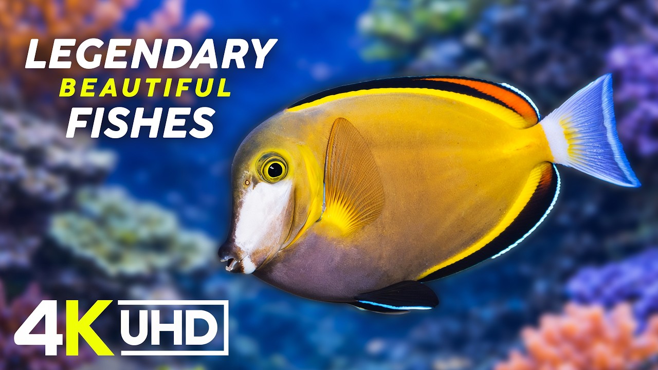 ЛЕГЕНДАРНЫЕ ПРЕКРАСНЫЕ РЫБЫ - Спокойные пейзажи дикой природы под успокаивающую музыку для глубок...