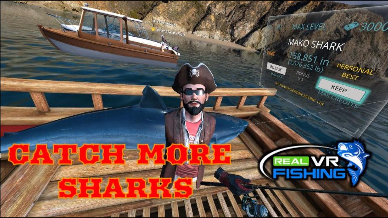 Real VR Fishing How To Catch More Sharks Faster Oculus Quest2 REALVRFISHING VR Oculus YouTube