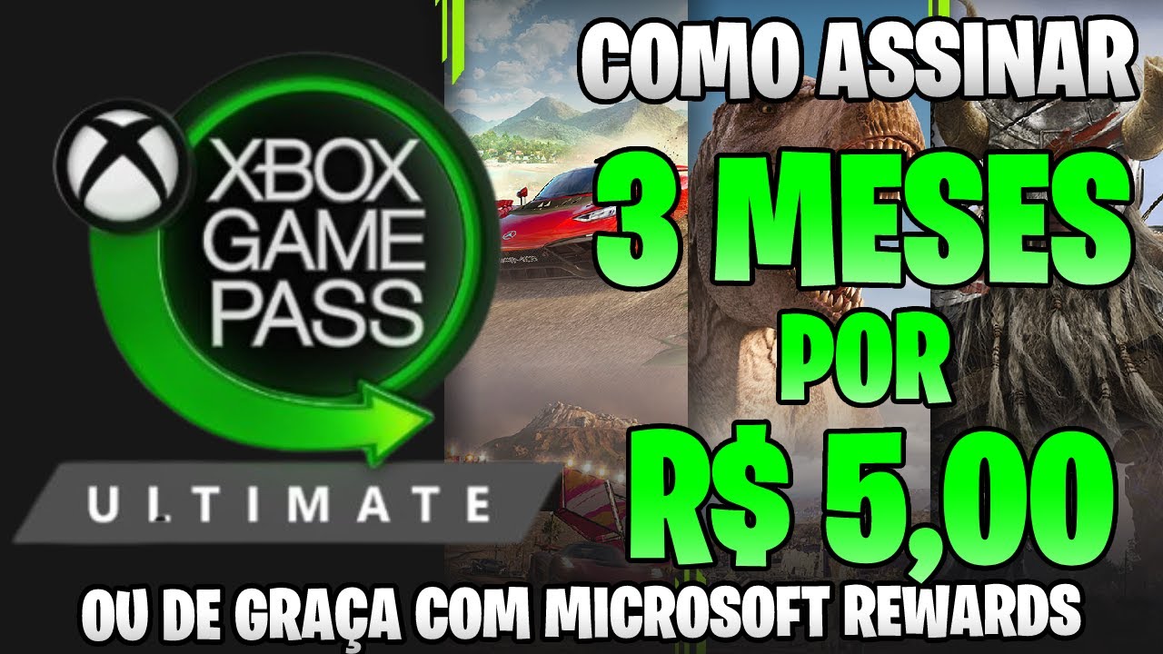 Xbox Game Pass Ultimate: oferta de 3 meses de assinatura por R$ 5,00!