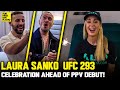 Surprising Laura Sanko W/ Champagne Party Ahead of UFC 293 PPV Commentary Debut!