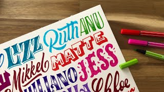 🔴 LIVE: NAME LETTERING