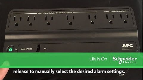 Configuring Audible On-Battery Alarm Settings on Back-UPS M UPS | Schneider Electric Support