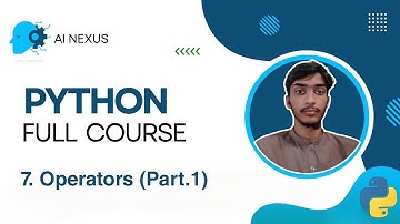 Operators (Part.1) | lecture 07 | Python tutorials for beginners in Urdu/Hindi 2024