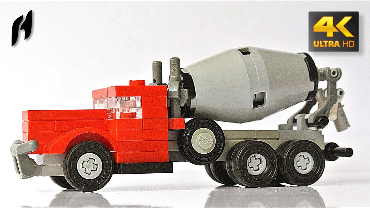 Small Lego Concrete Mixer Truck Updated Version (MOC 4K) YouTube