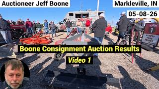 Auction Results - Auctioneer Jeff Boone Selling Tractors &  Farm Equipment - 05-08-26