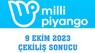 Milli Piyango Çekiliş Sonuçları 9 Ekim 2023