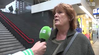 Rustig Op Leiden Centraal Tijdens Ov Staking