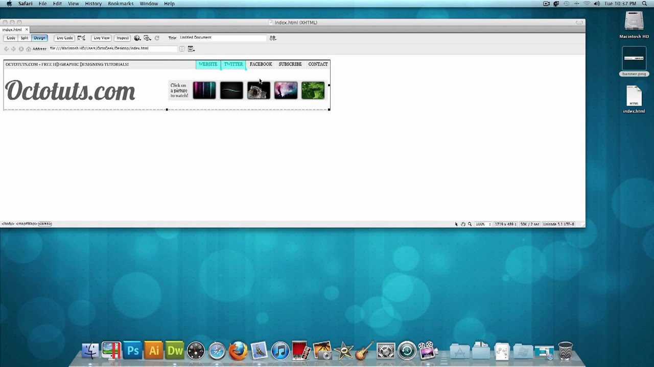 Dreamweaver Tutorial: How to Image Map