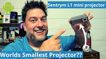 Worlds smallest projector? Sentrym L1 mini projector. Portable projector review. [323]