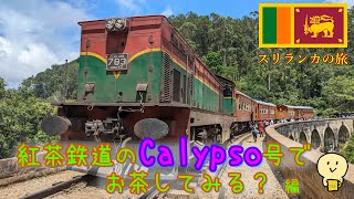 スリランカ　紅茶鉄道のCALYPSO号でお茶してみる？　編　SriLanka Railway, CALYPSO Tea Train and Nine arches Bridge