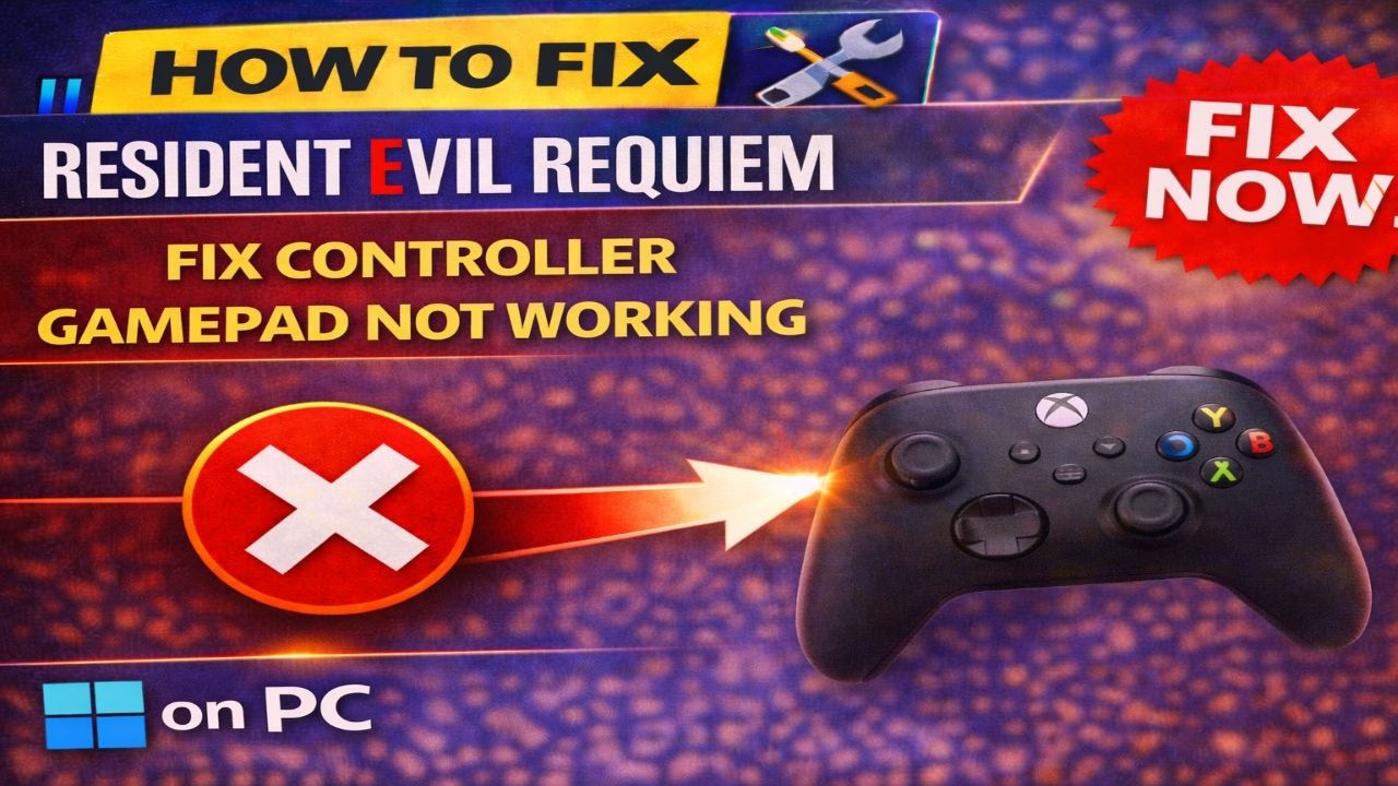 Resident Evil Requiem: Fix Controller Gamepad Not Working On PC - YouTube