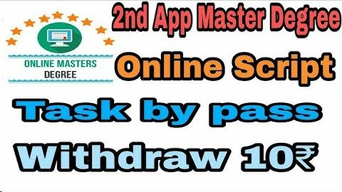 Online script of online master degree earning app, task bypass script of online master degree app,