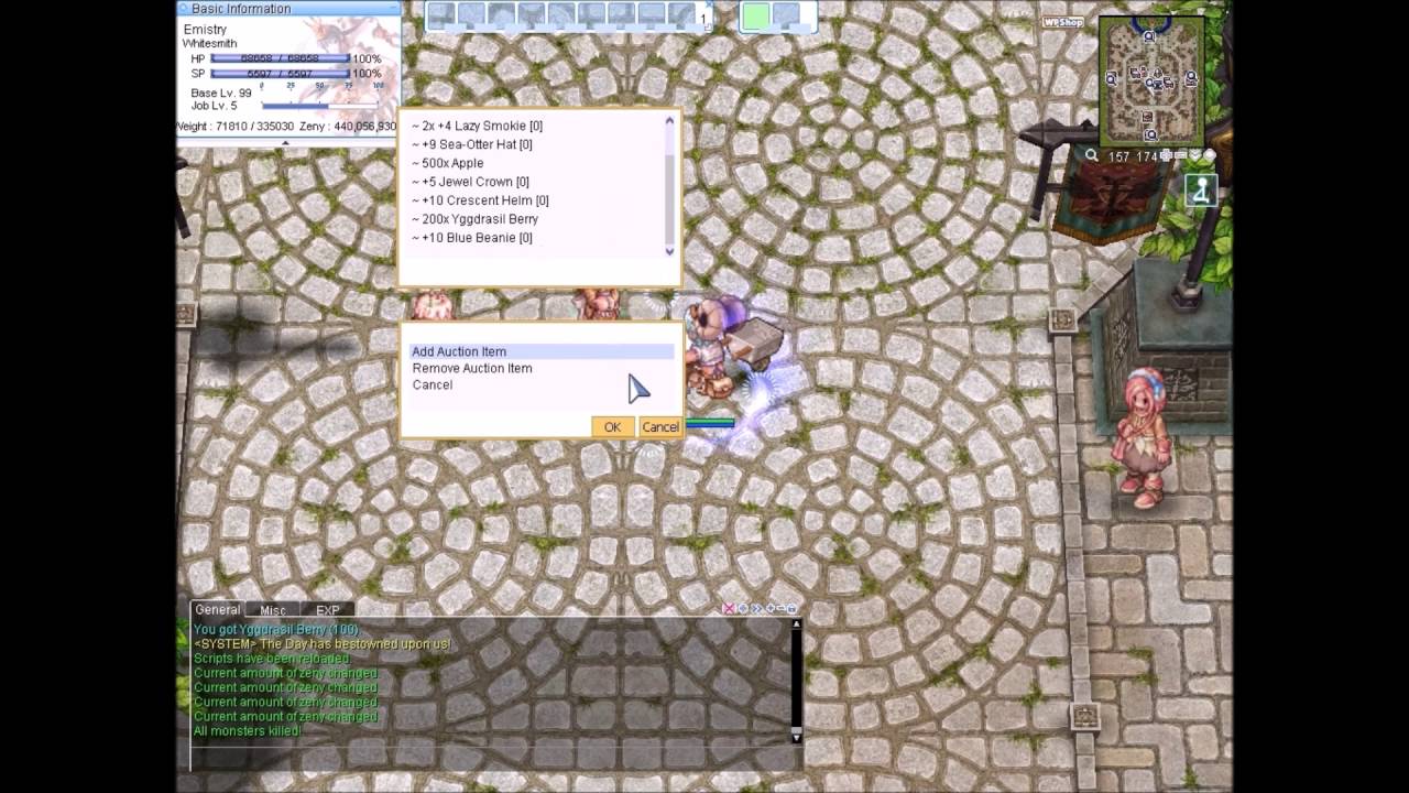 [RO] Auction NPC YouTube