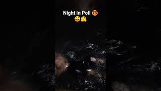 Enjoying our Night in Poll ??.  #shortsfeed #shortvideo #swimmingpool #nightlife