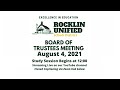 Rocklin unified school district board of trustees study session   closed caption details below